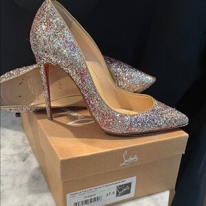 Christian Louboutin Multicolor Glitter Heels